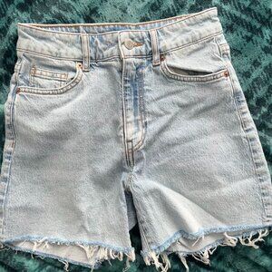 H&M High Waisted Denim Shorts